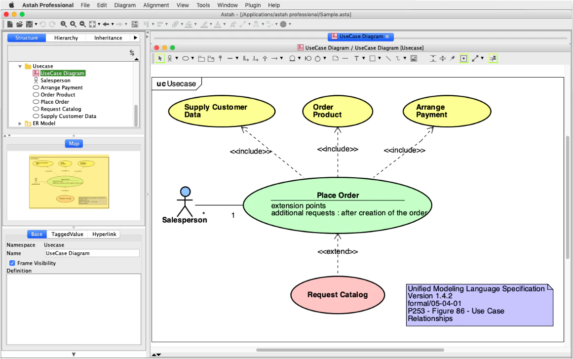 screenshot of Astah Professional